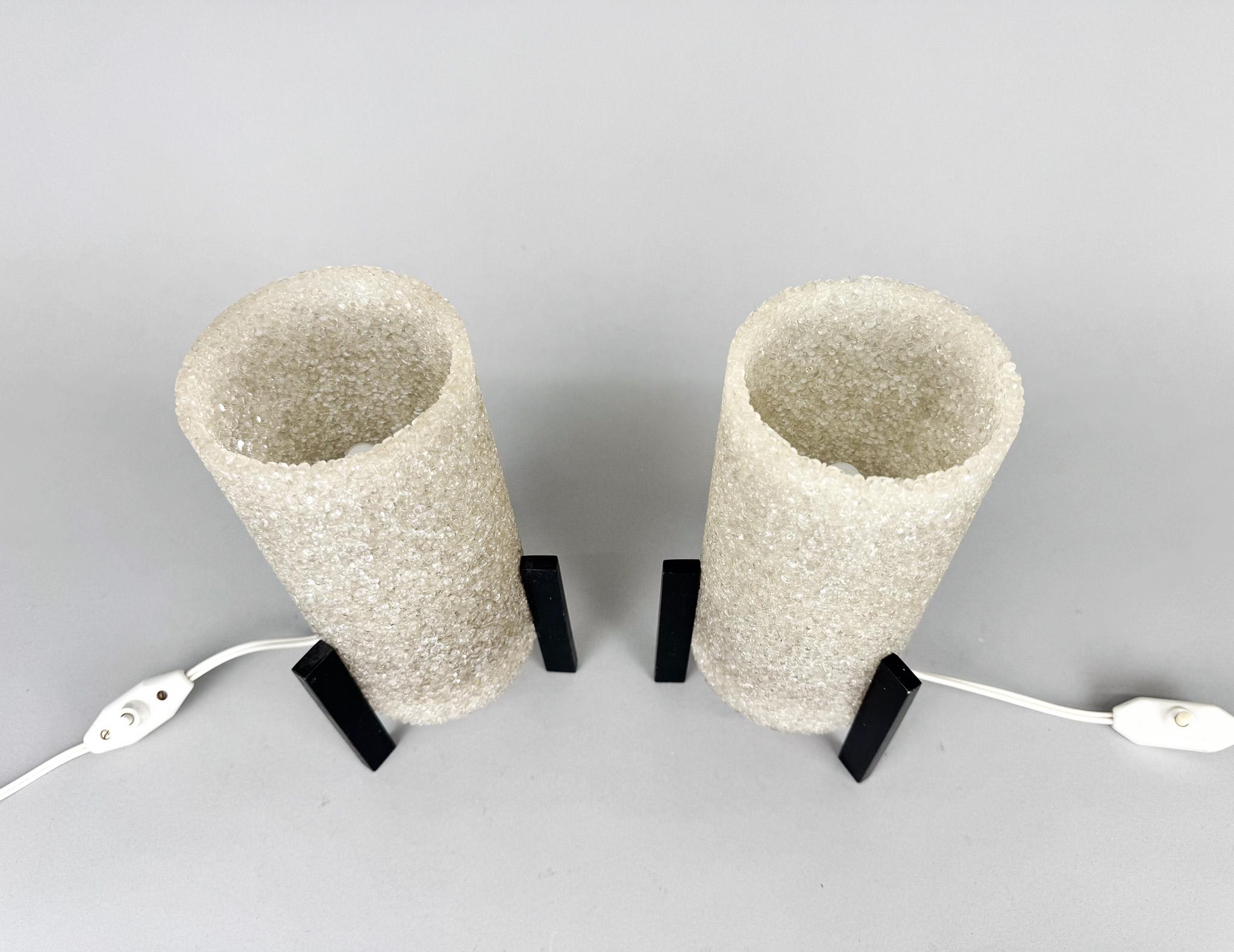 Allemand Paire de lampes de table Rockets de l'ère spatiale, 1970, Allemagne en vente