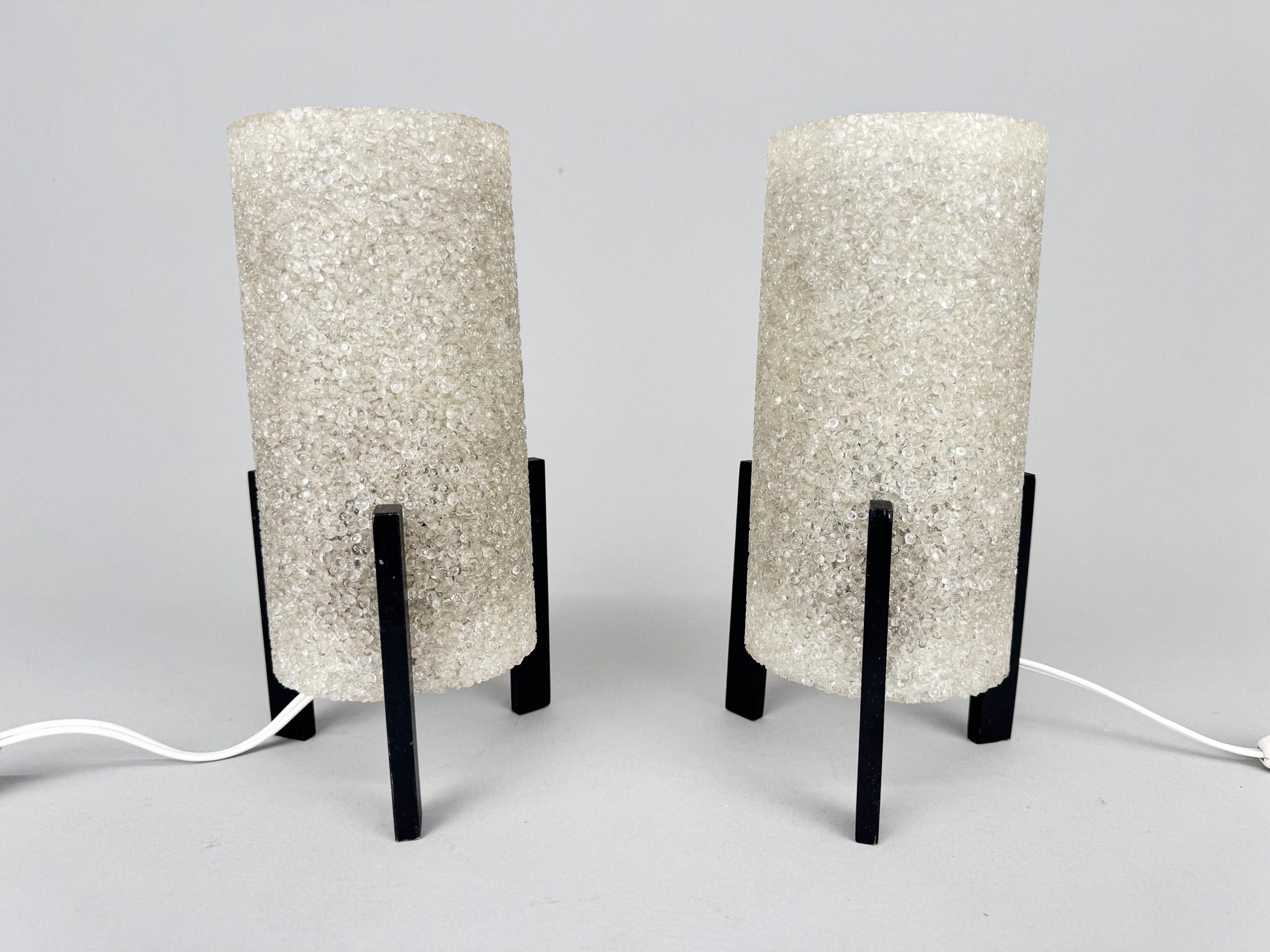 Paire de lampes de table Rockets de l'ère spatiale, 1970, Allemagne en vente 2