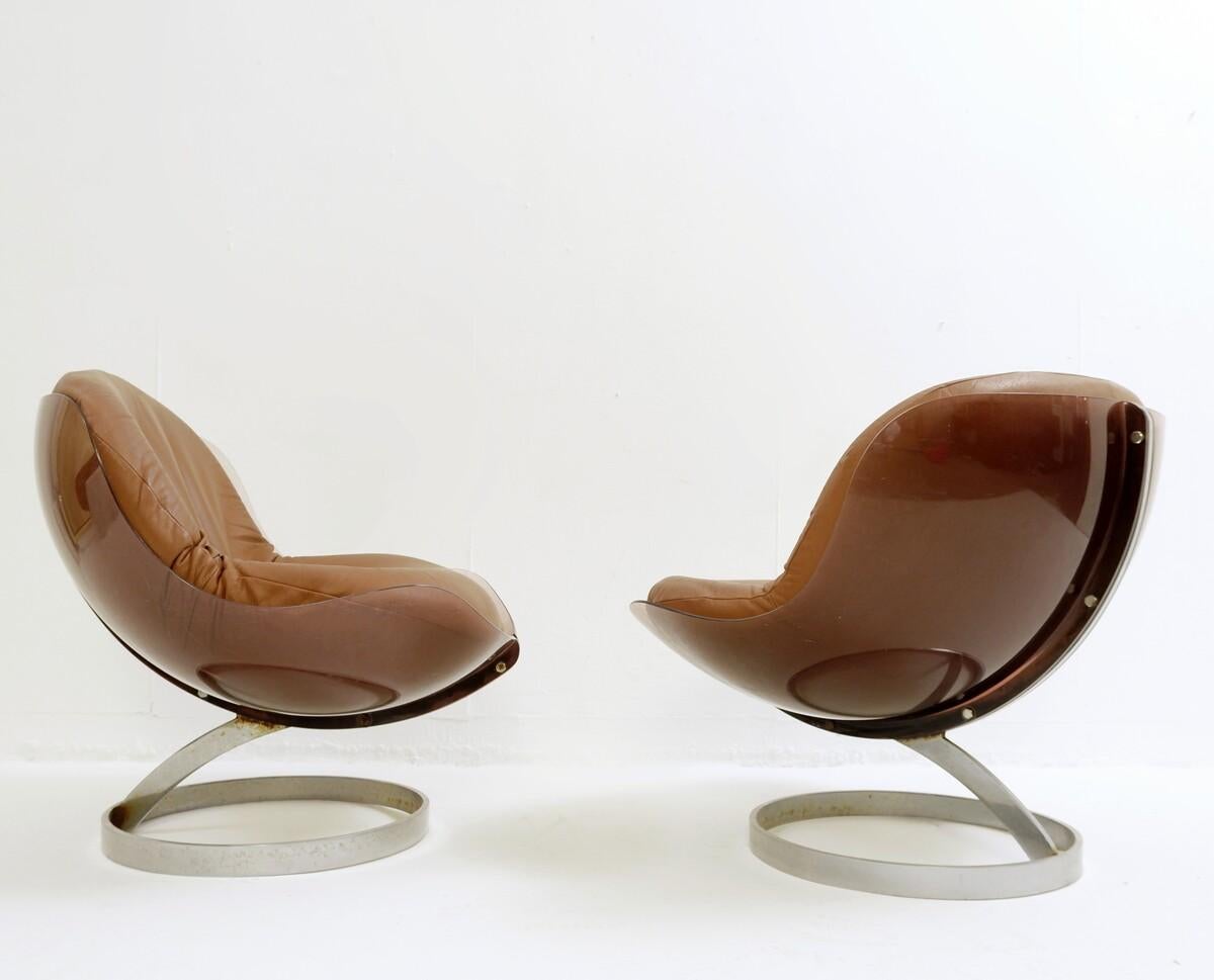 Paire de chaises longues 