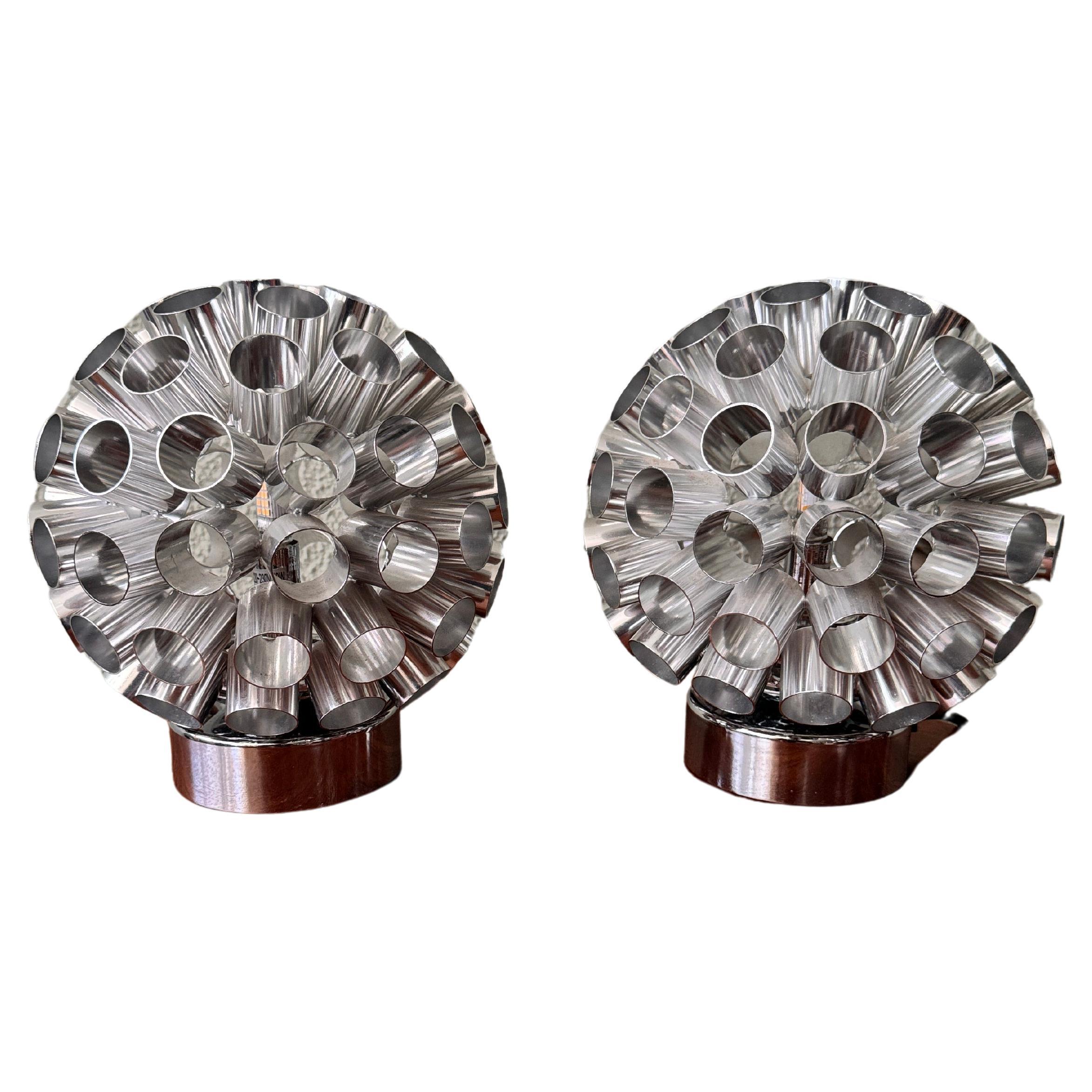Paire de lampes de table de l'ère spatiale par Kennel, Pays-Bas, années 1990 en vente