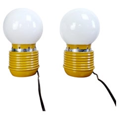 Paar Space Age Tischlampen, Italien 70er Jahre