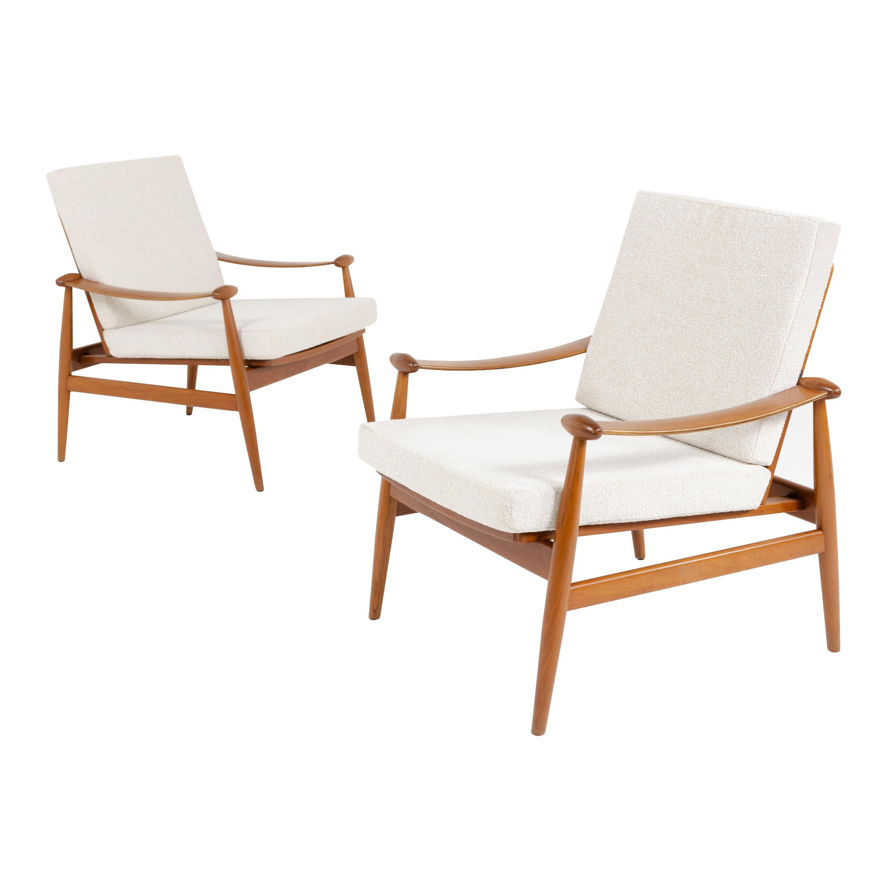 Pair of "Spade" Armchairs by Finn Juhl