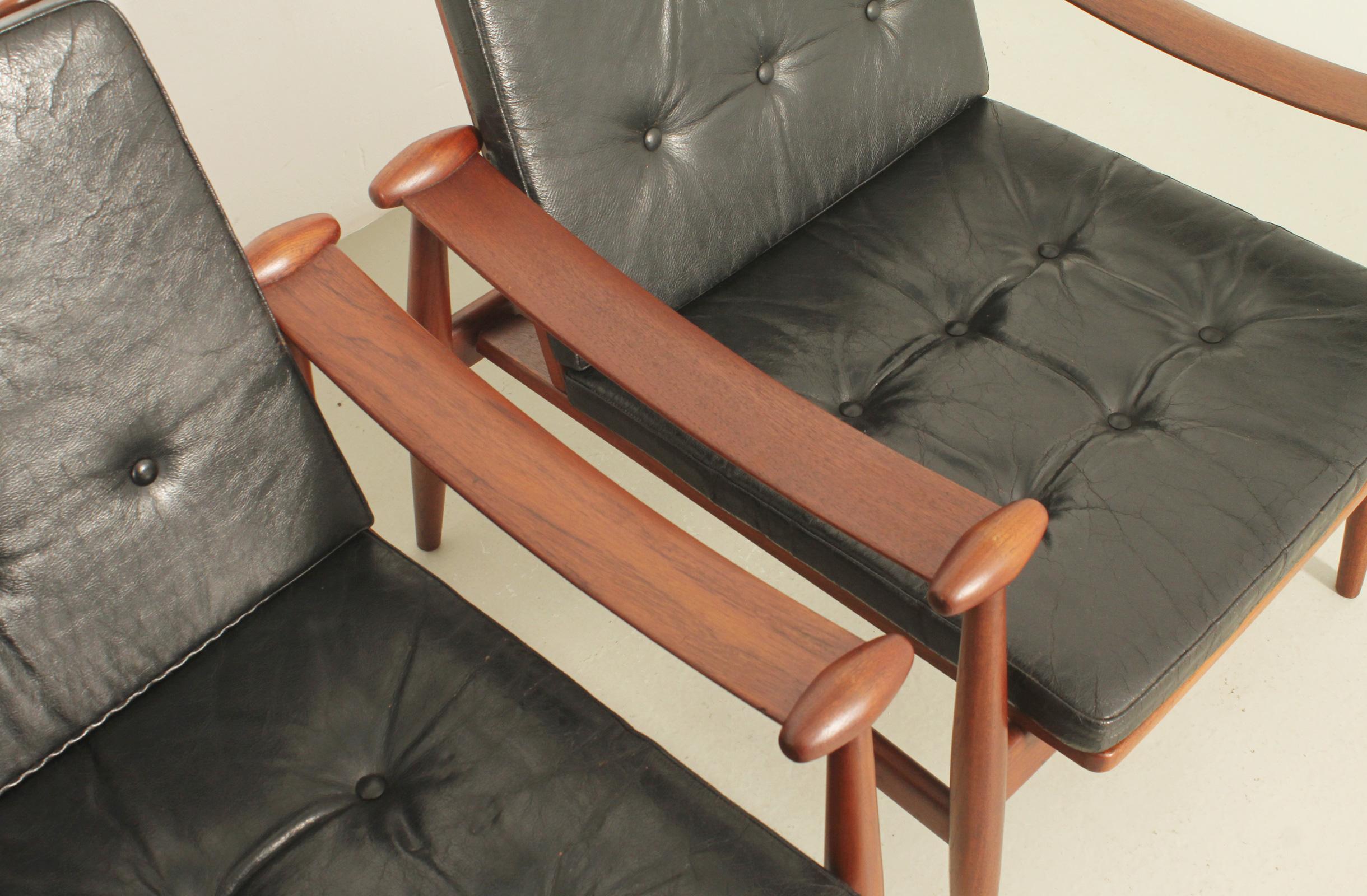 Pareja de sillas Spade de Finn Juhl para France & Daverkosen, Dinamarca, 1953 en venta 6
