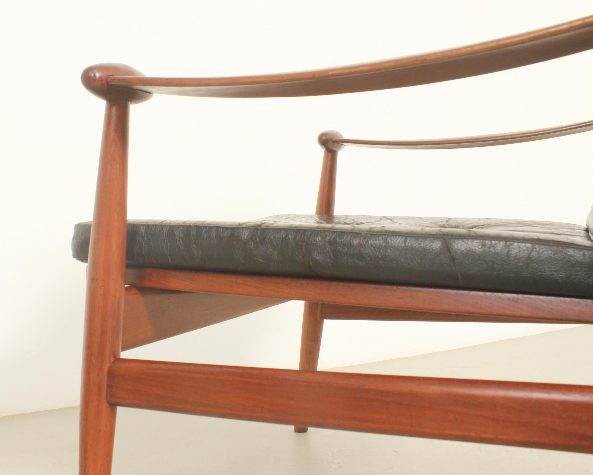 Pareja de sillas Spade de Finn Juhl para France & Daverkosen, Dinamarca, 1953 mediados del siglo XX en venta