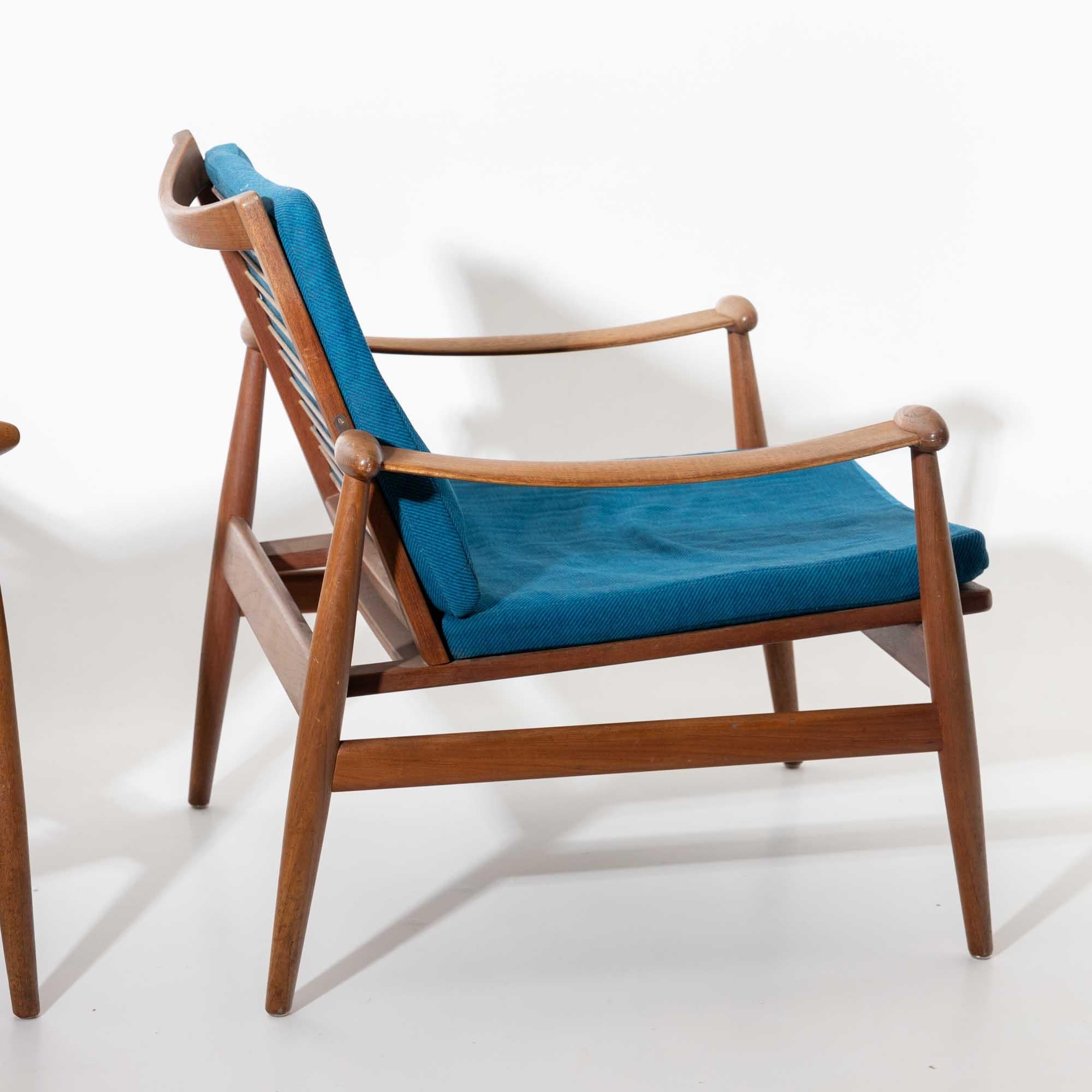 Pair of Spade Chairs by Finn Juhl for France & Son, Denmark 1960s 3