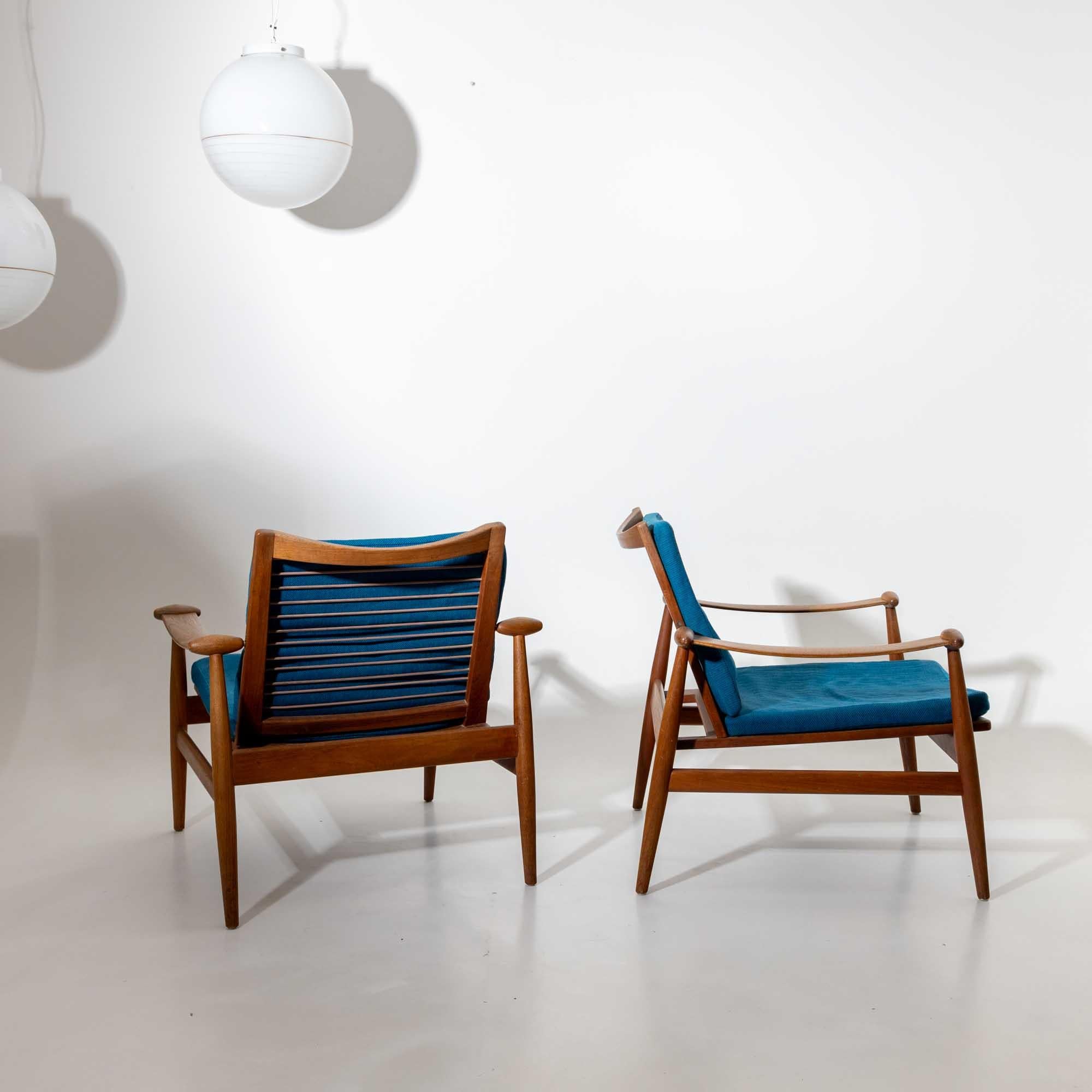Pair of Spade Chairs by Finn Juhl for France & Son, Denmark 1960s 1