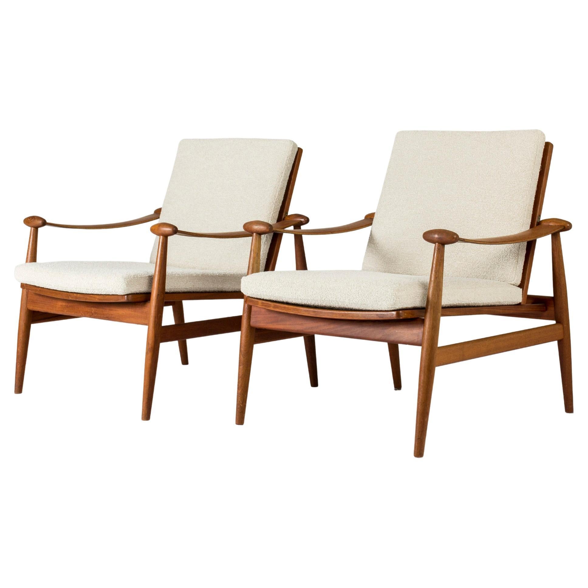 Pair of “Spade” Lounge Chairs by Finn Juhl