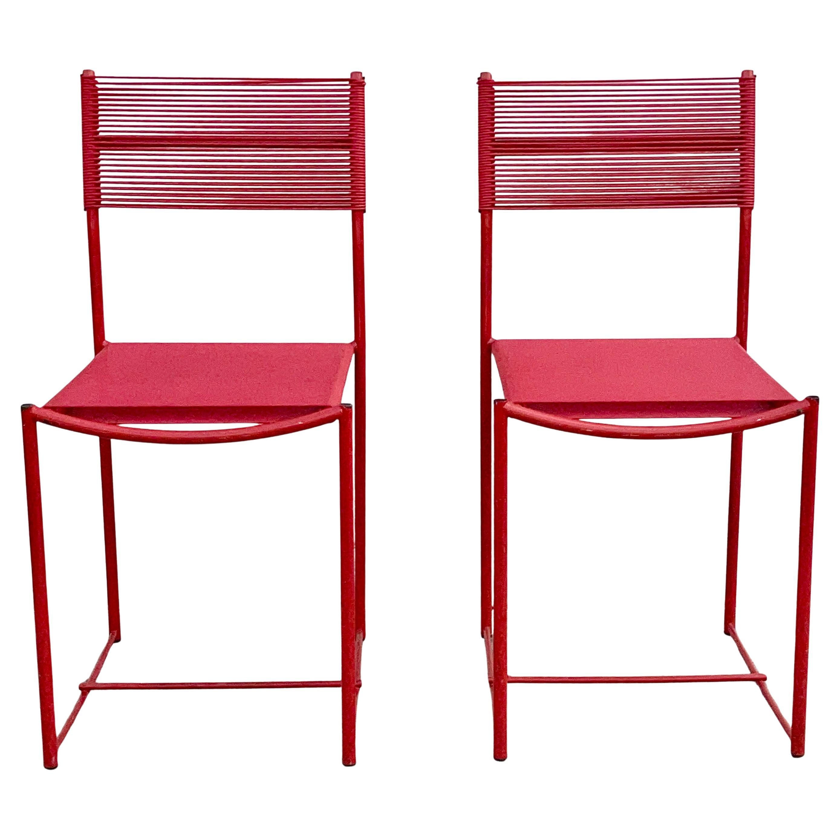 Pair of Spaghetti Chairs by Giandomenico Belotti for Alias, Italy For Sale