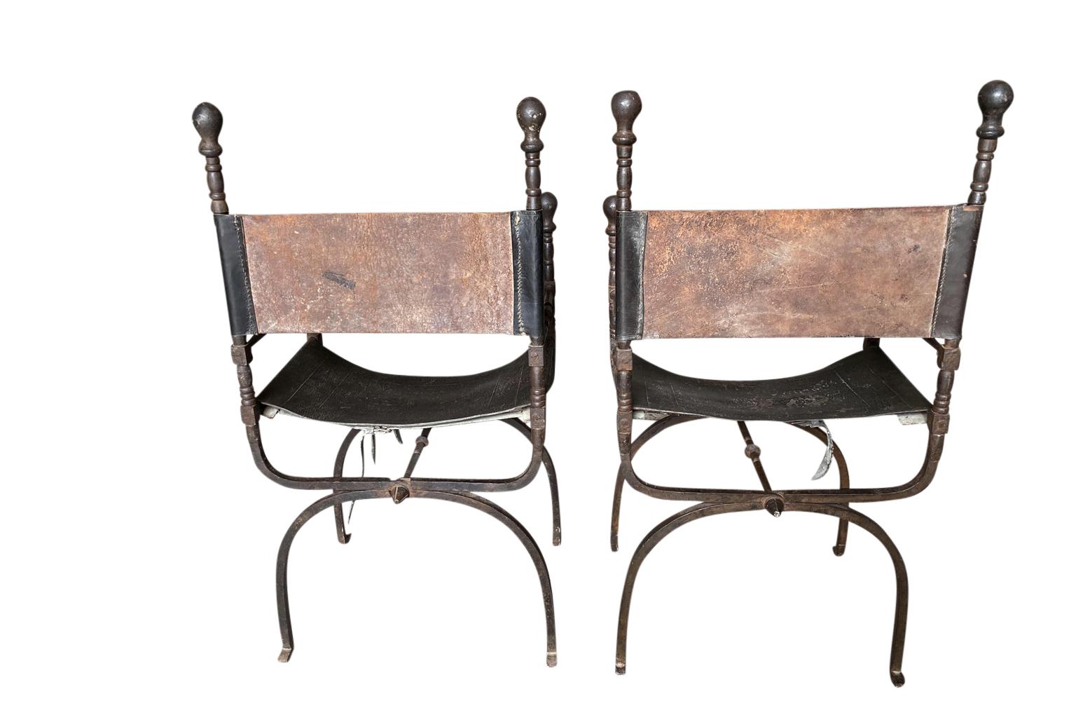 Pair of Spanish 18th Century Armchairs For Sale 2