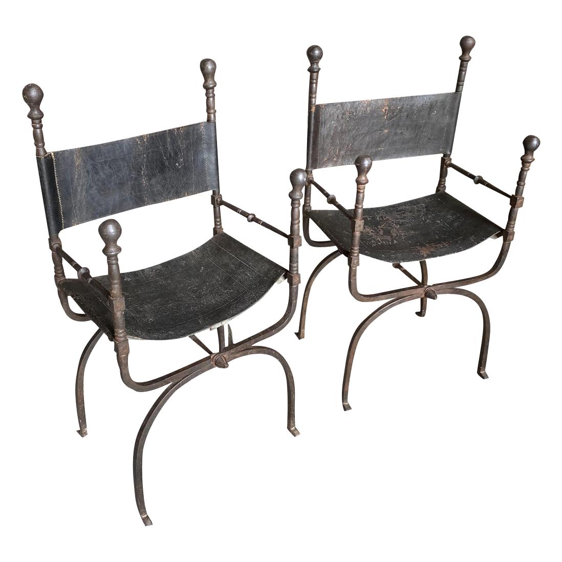 Pair of Spanish 18th Century Armchairs
