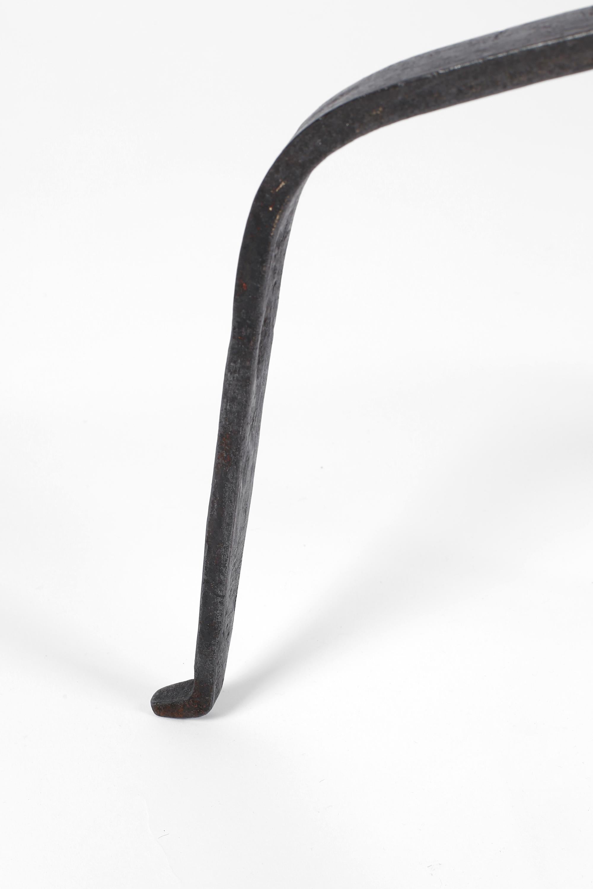 Pair of Spanish 1950s Forged Iron Marolles Style Floor Lamps 7
