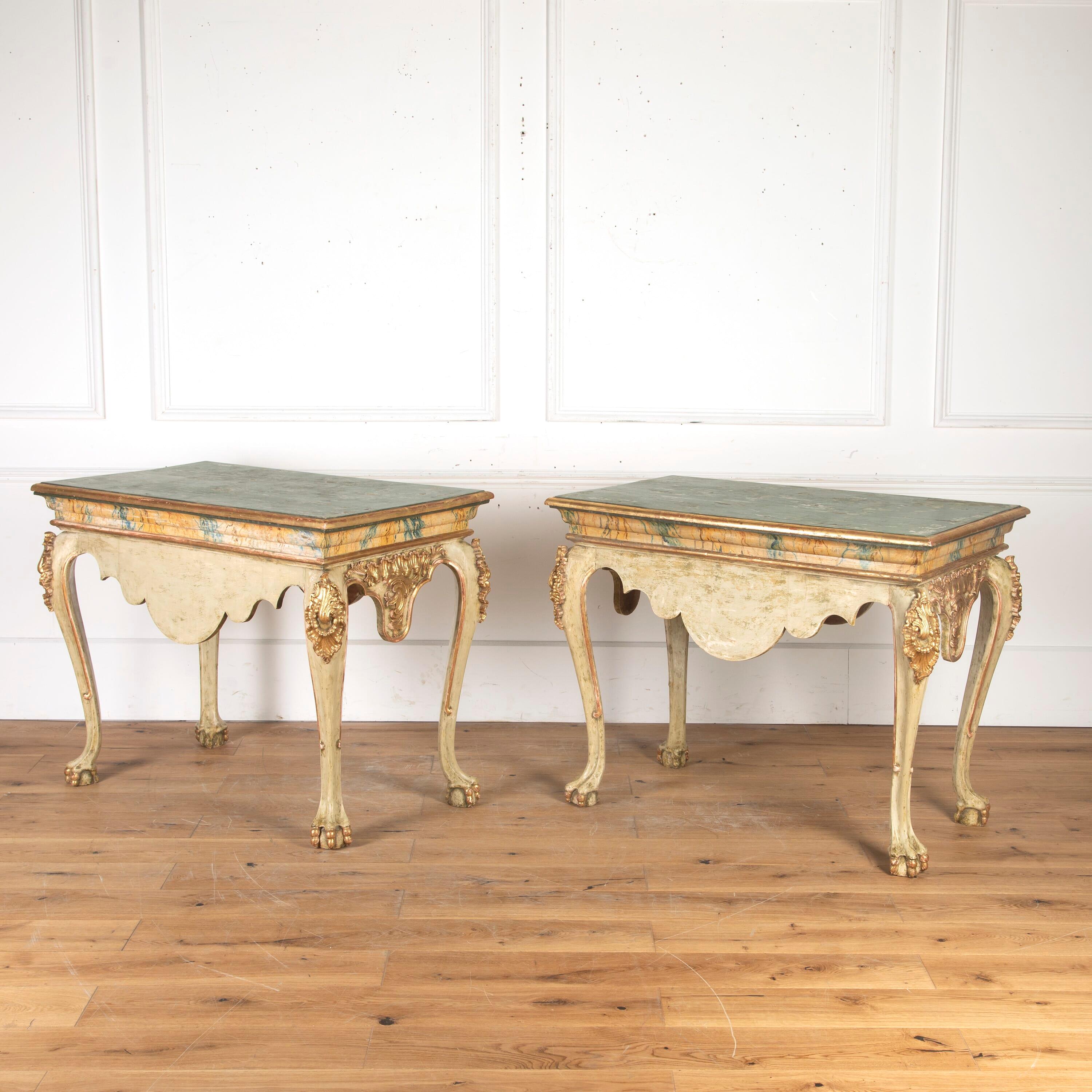 Country Pair of Spanish 19th Century Console Tables