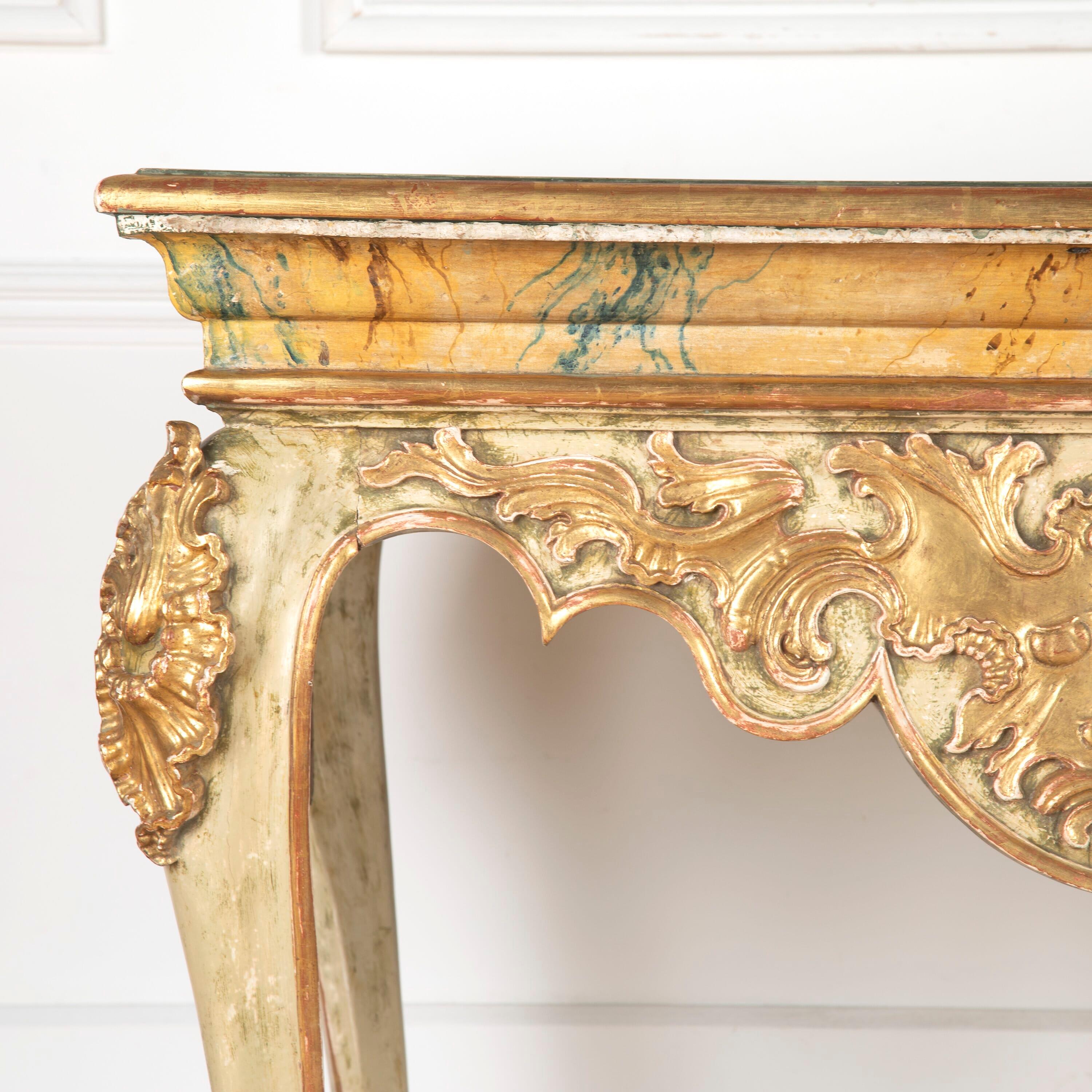Chestnut Pair of Spanish 19th Century Console Tables