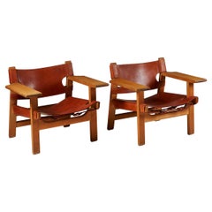 Pair of “Spanish” Armchairs Designed by Börge Mogensen