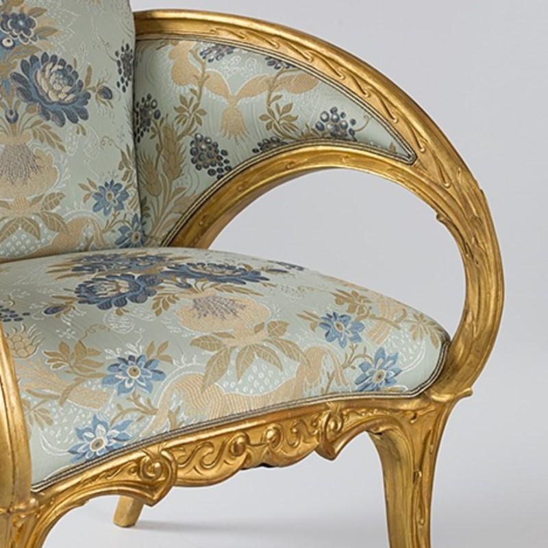 Pair of Spanish Art Nouveau Armchairs by Joan Busquets In Excellent Condition In New York, NY