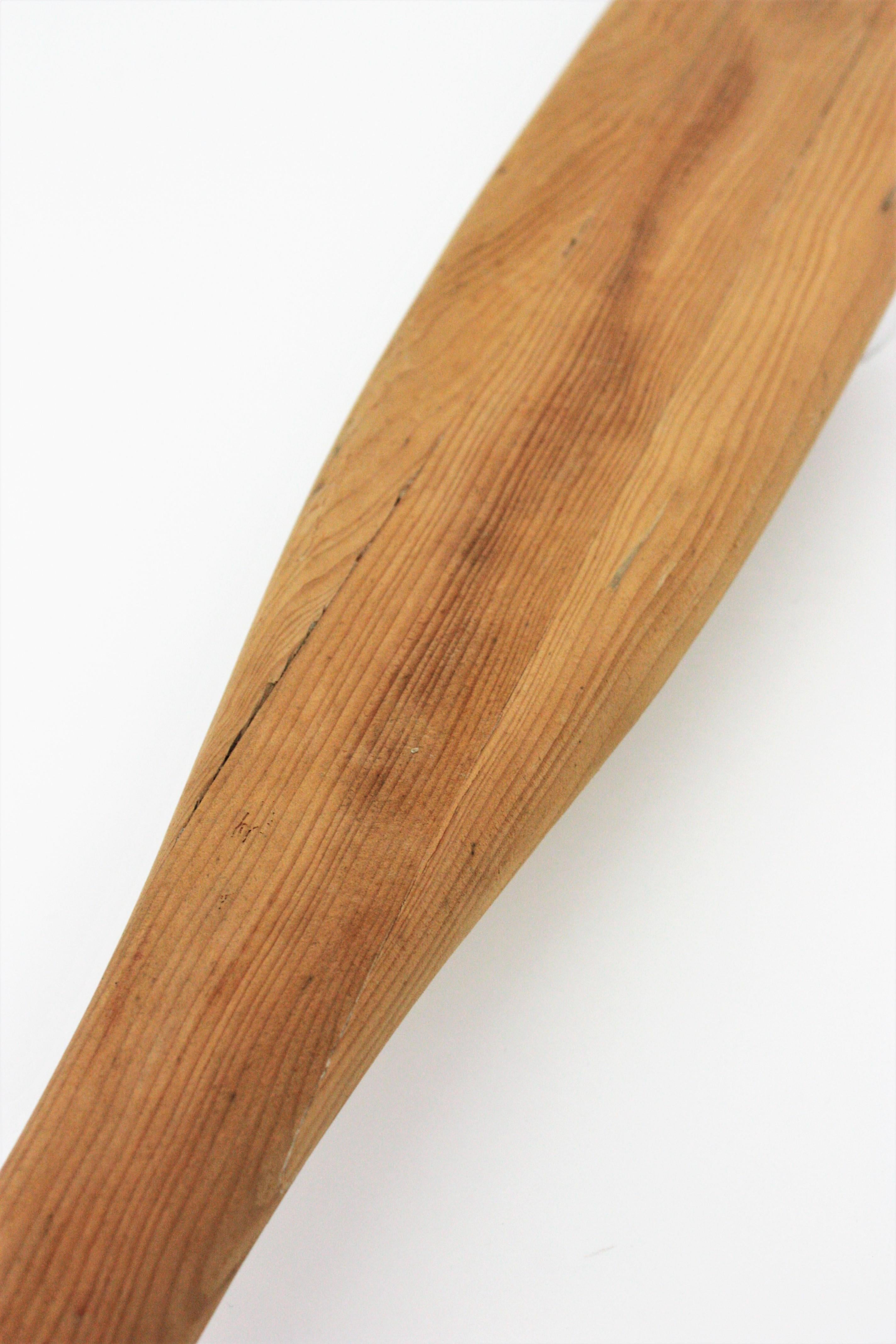Pair of Spanish Boat Oars or Wooden Paddles 2