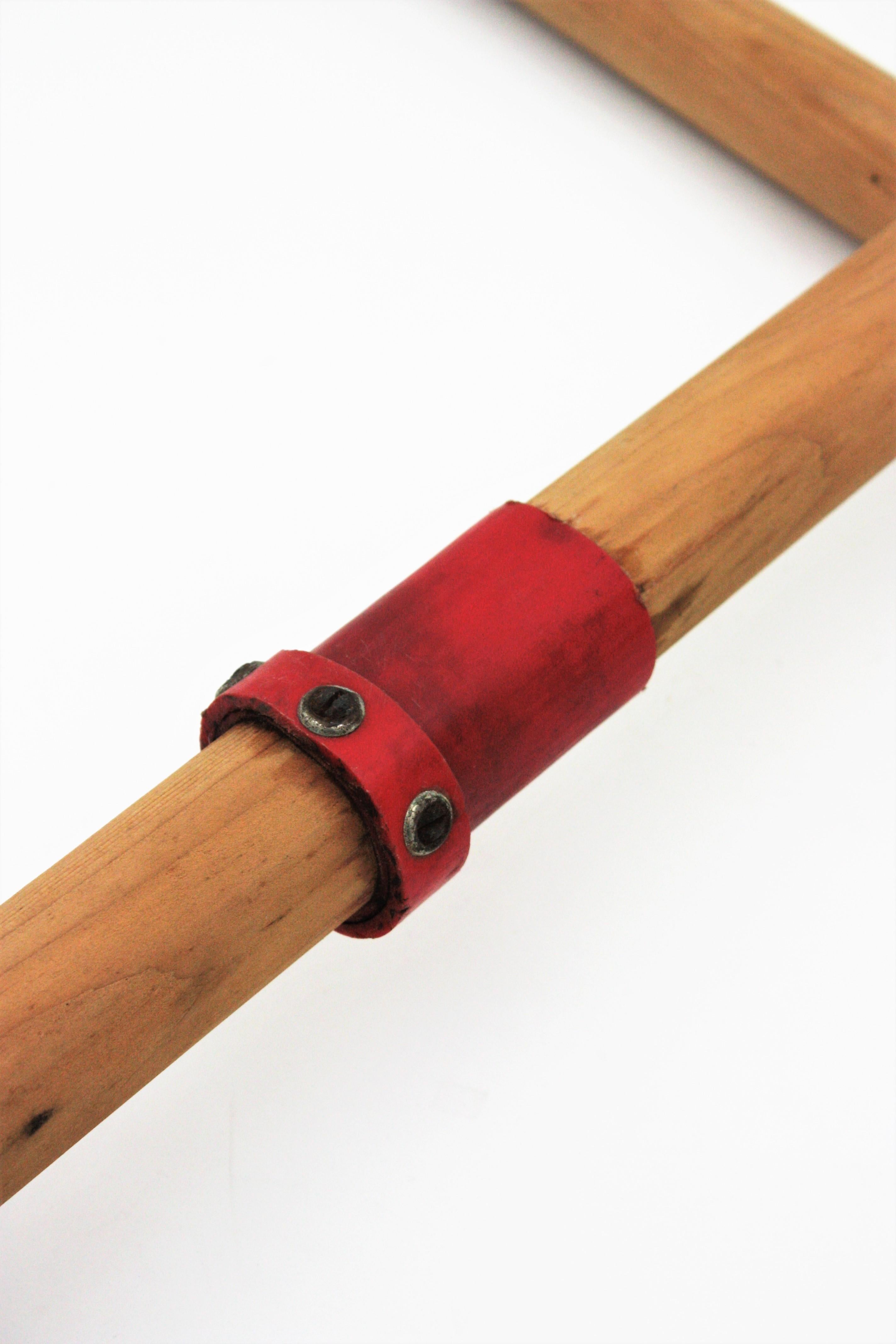 Pair of Spanish Boat Oars or Wooden Paddles 1