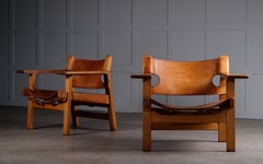 Pair of Spanish Chairs by Børge Mogensen, 1960s