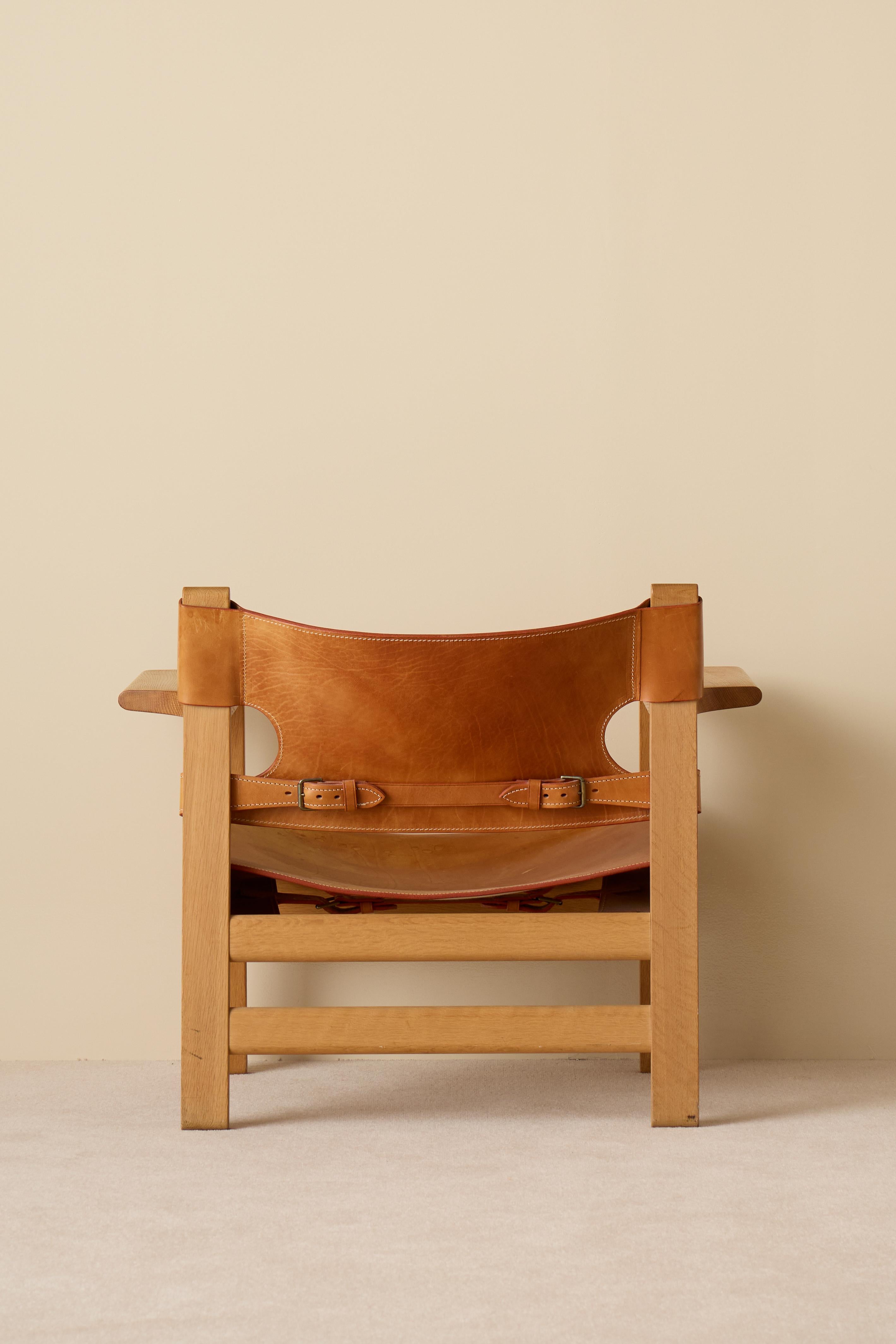Scandinave moderne Paire de chaises espagnoles par Børge Mogensen, années 1960 en vente