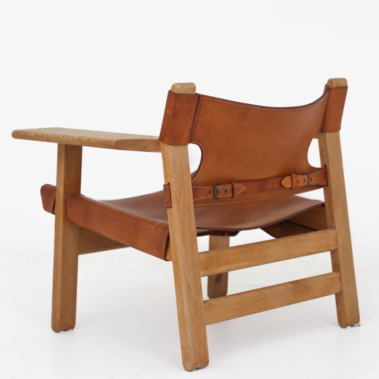 Scandinavian Modern Pair of Spanish Chairs by Børge Mogensen
