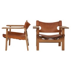 Pair of Spanish Chairs by Børge Mogensen