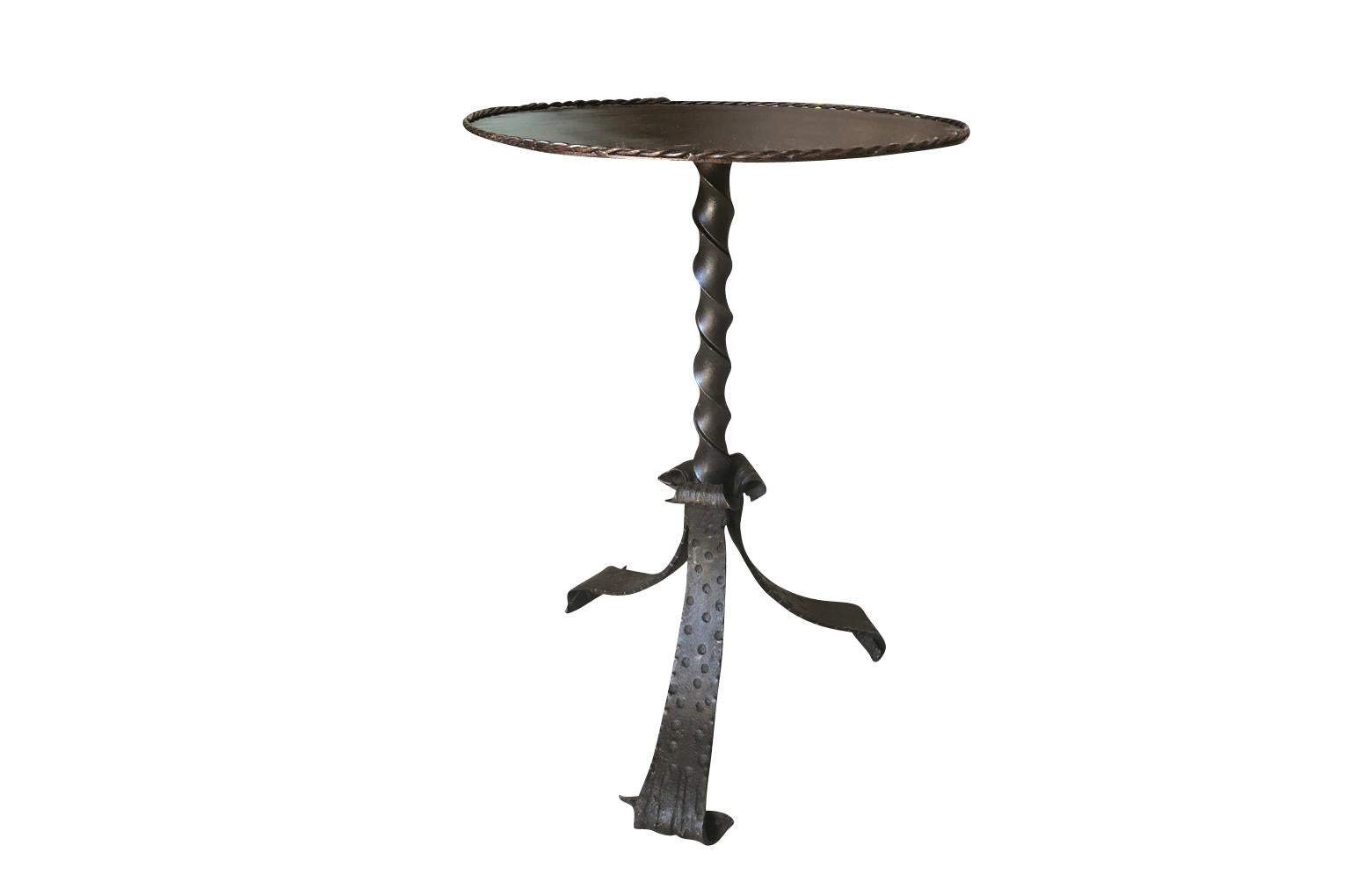 Iron Pair of Spanish Cocktail Tables