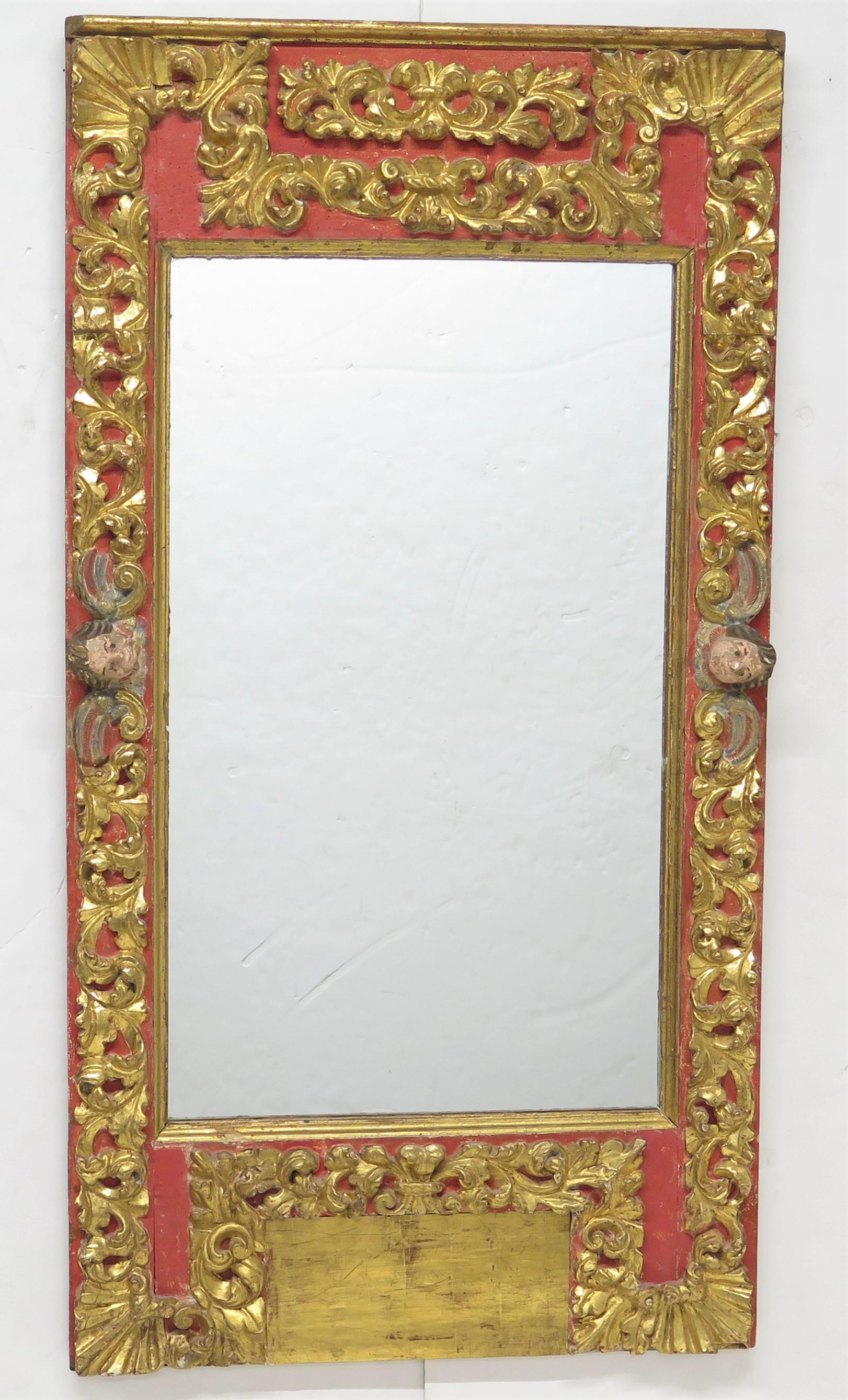 Pair of Spanish Colonial / Baroque Mirrors For Sale 5