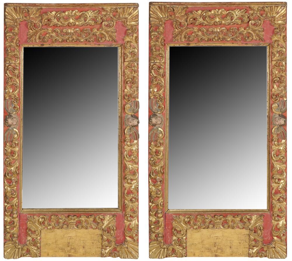 Paire de miroirs coloniaux/baroques espagnols en vente 7