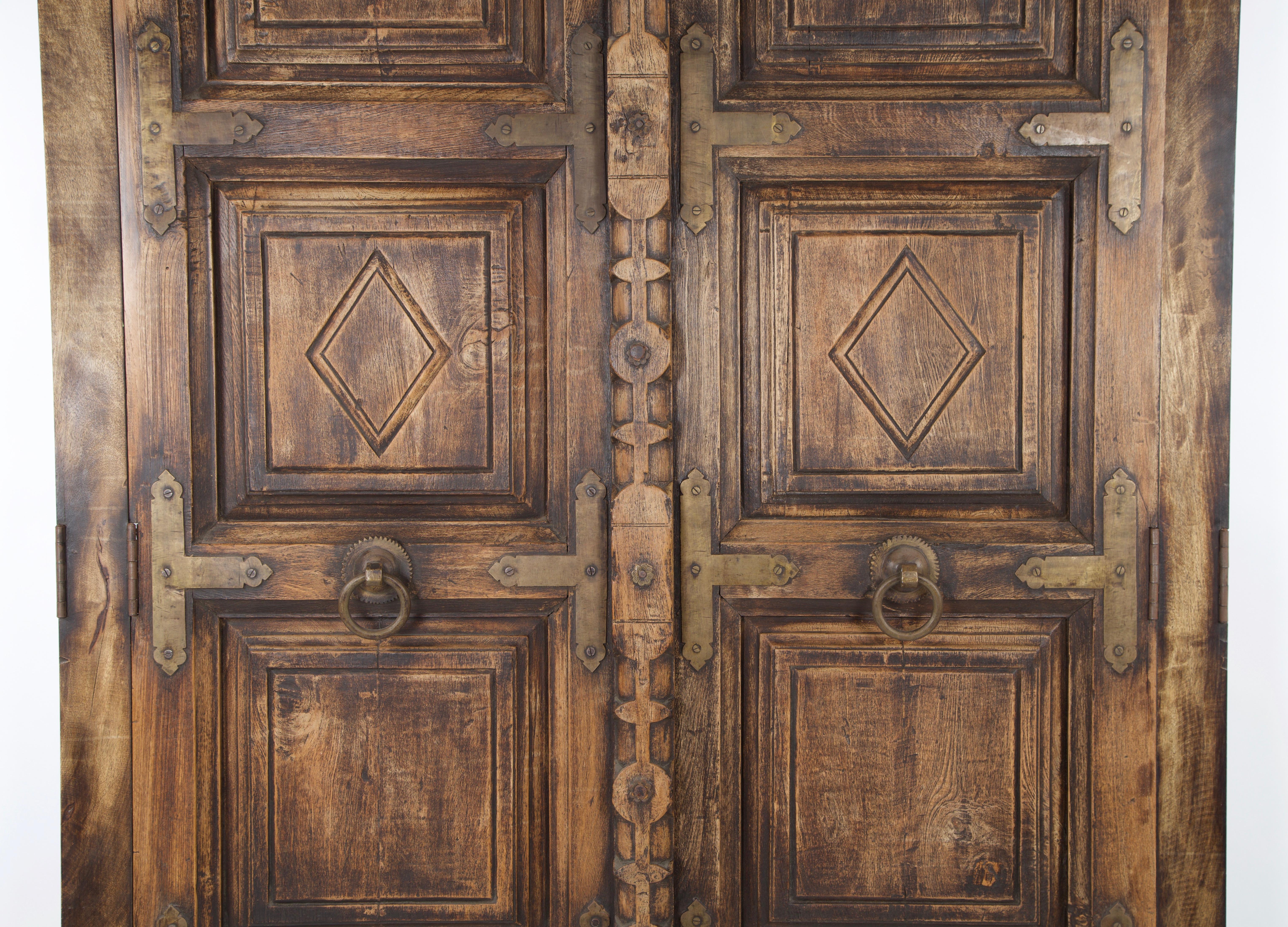 Brass Pair of Spanish Colonial Doors