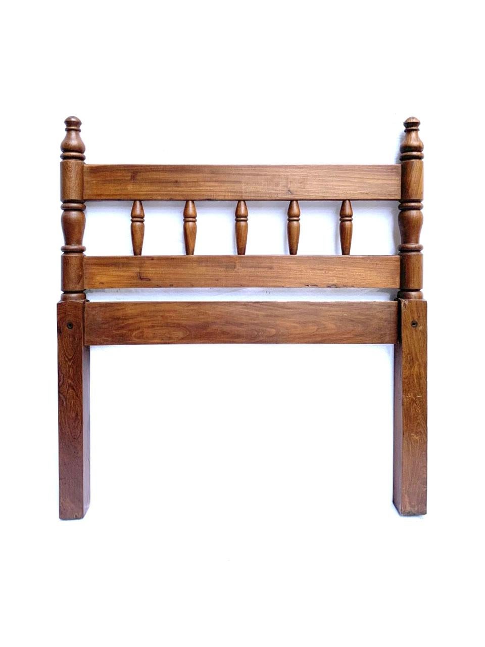 Wood Pair of Spanish Colonial Revival Beds - Circa 1930 For Sale