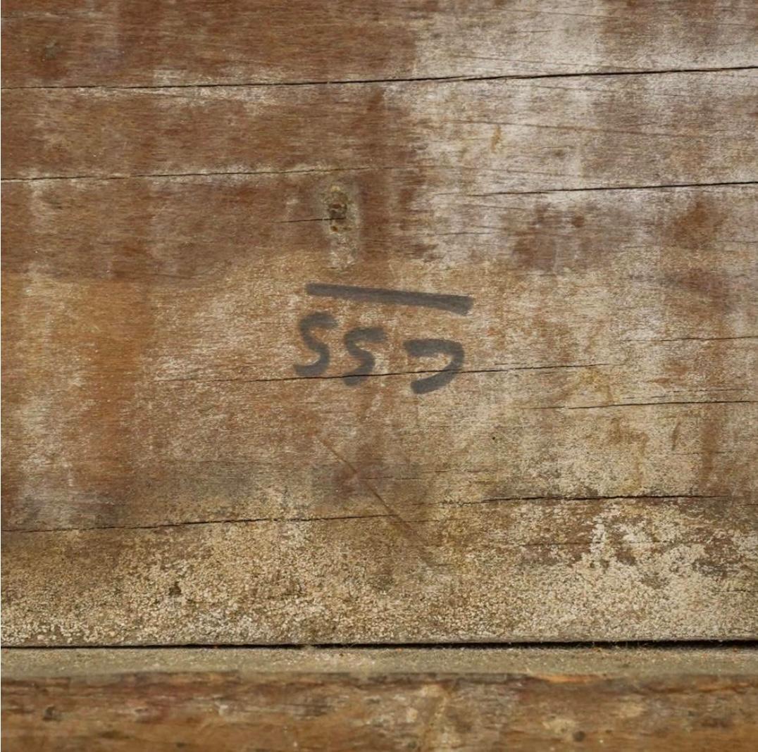 Zwei gerahmte Gemälde der spanischen Kolonialschule mit umgekehrtem Glas im Angebot 7