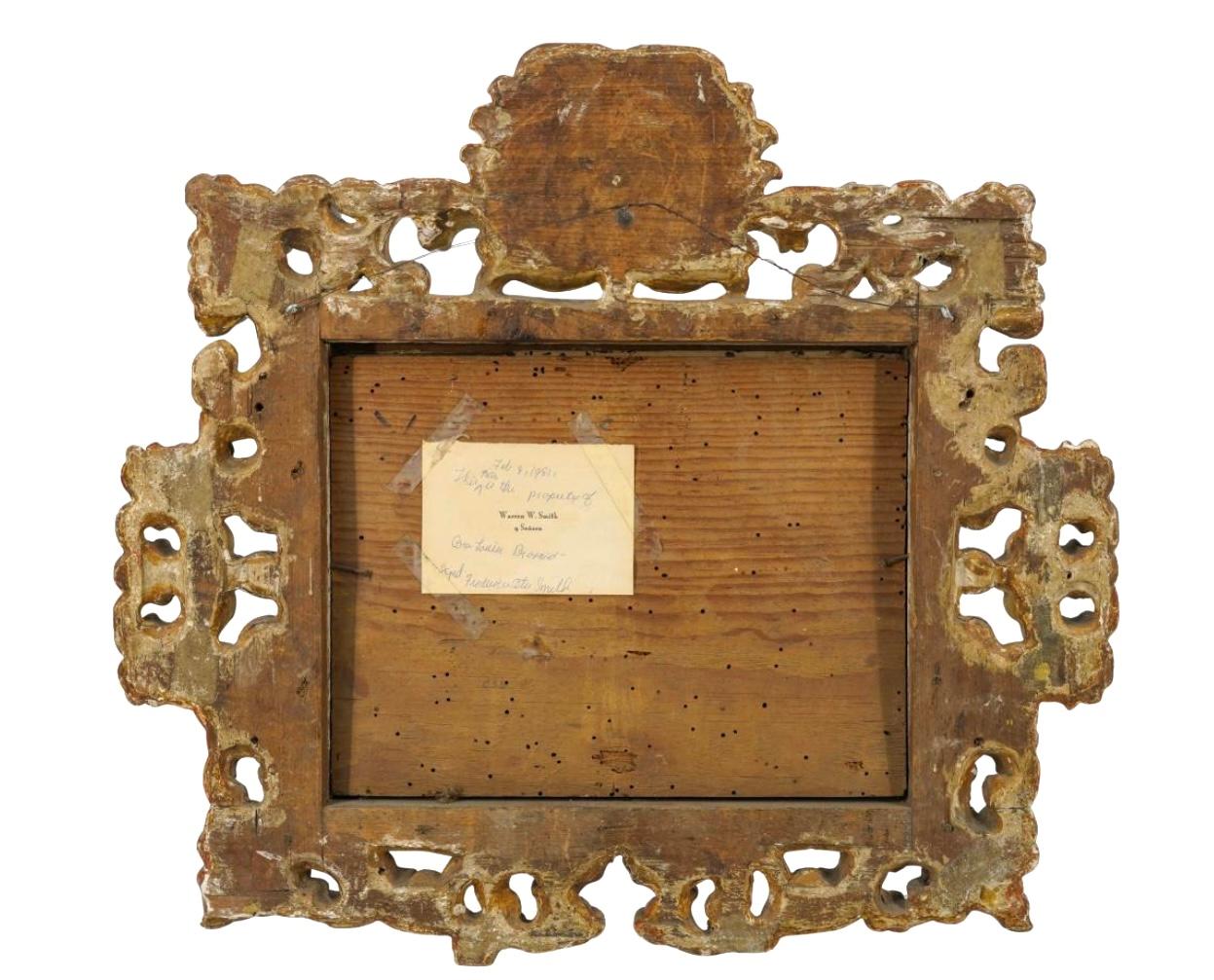 Zwei gerahmte Gemälde der spanischen Kolonialschule mit umgekehrtem Glas im Angebot 8