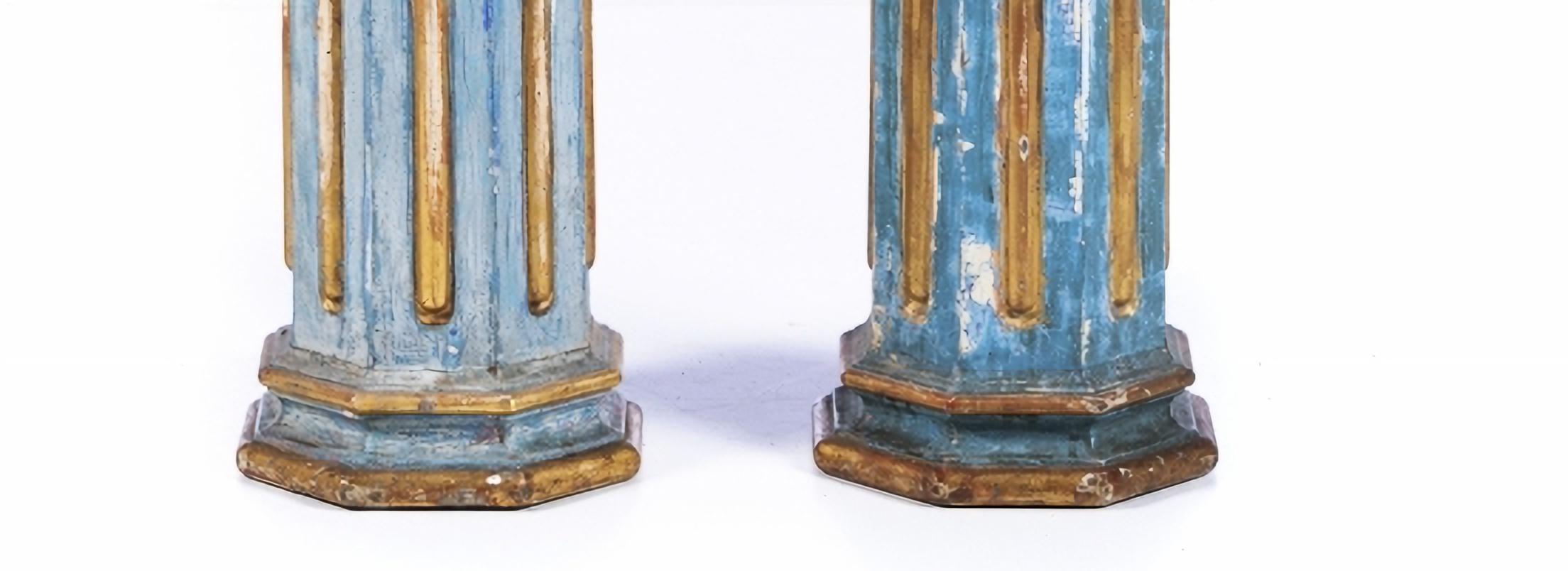 Hand-Crafted Pair of Spanish Columns 18th Century