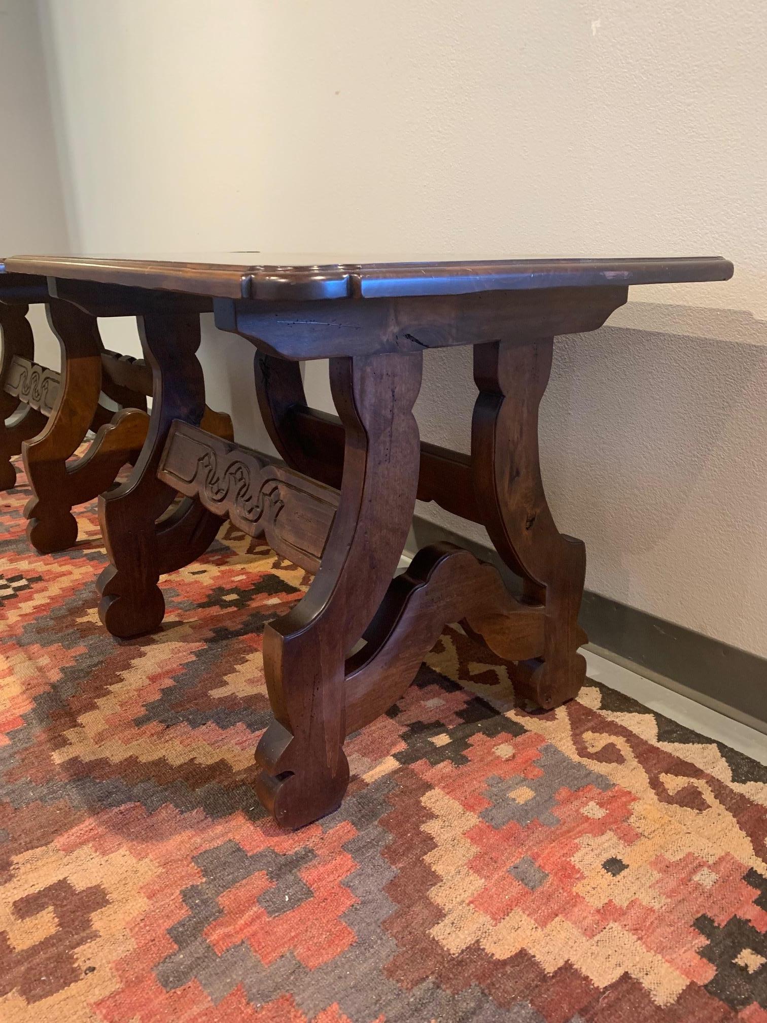 Pair of Spanish Craftsmen End Tables In Excellent Condition For Sale In Albuquerque, NM
