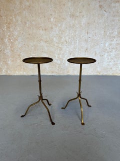 Pair of Spanish Drinks Tables with Pointed Stems