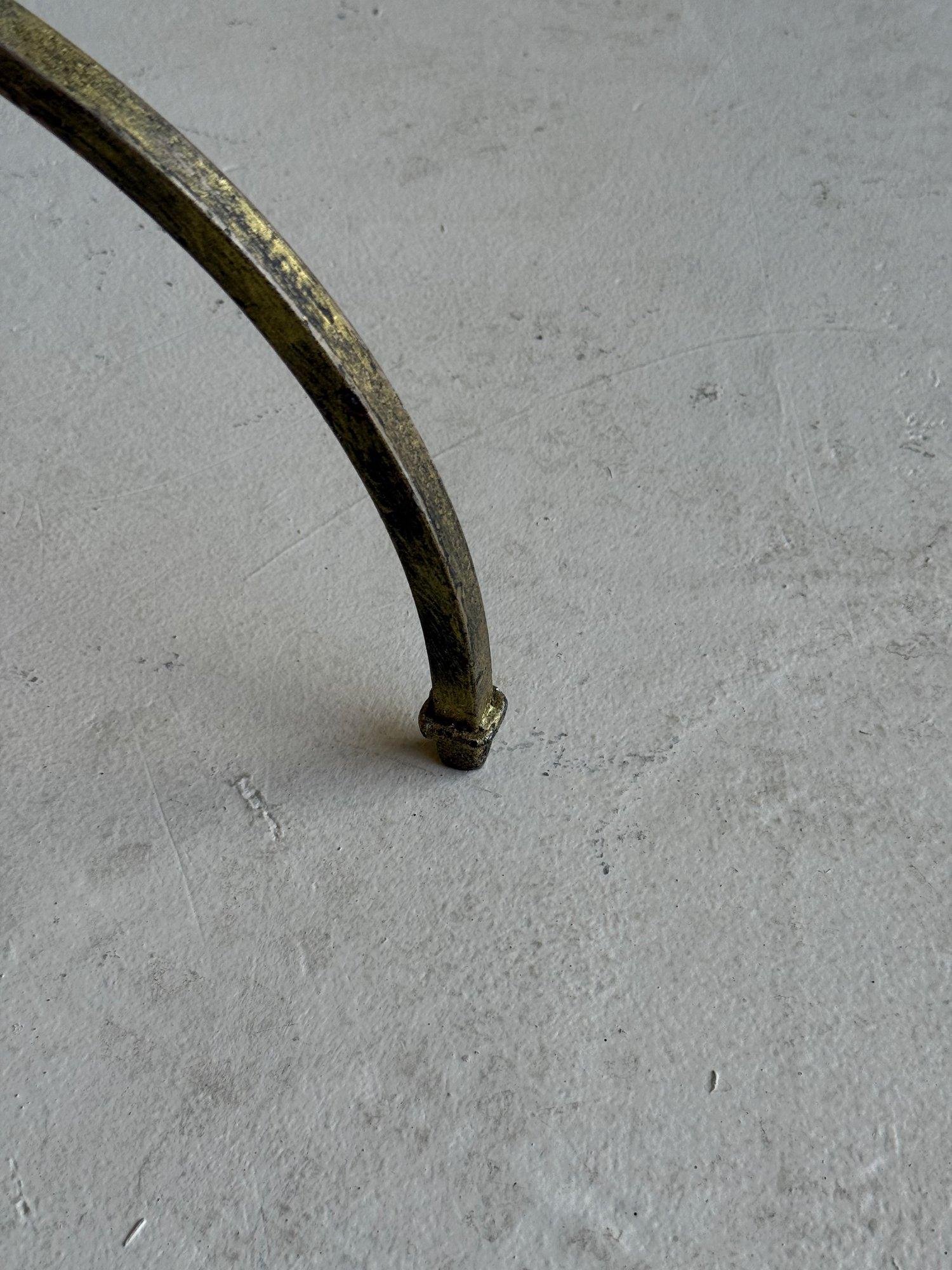 Pair of Spanish Gilt Iron Benches in Muslin For Sale 9