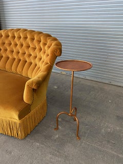 Pair of Spanish Gilt Iron Martini Side Tables