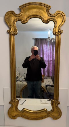 Pair of Spanish Hollywood Regency Gilt Mirrors