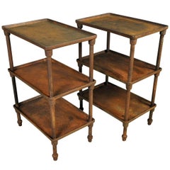 Pair of Spanish Industrial Side Tables