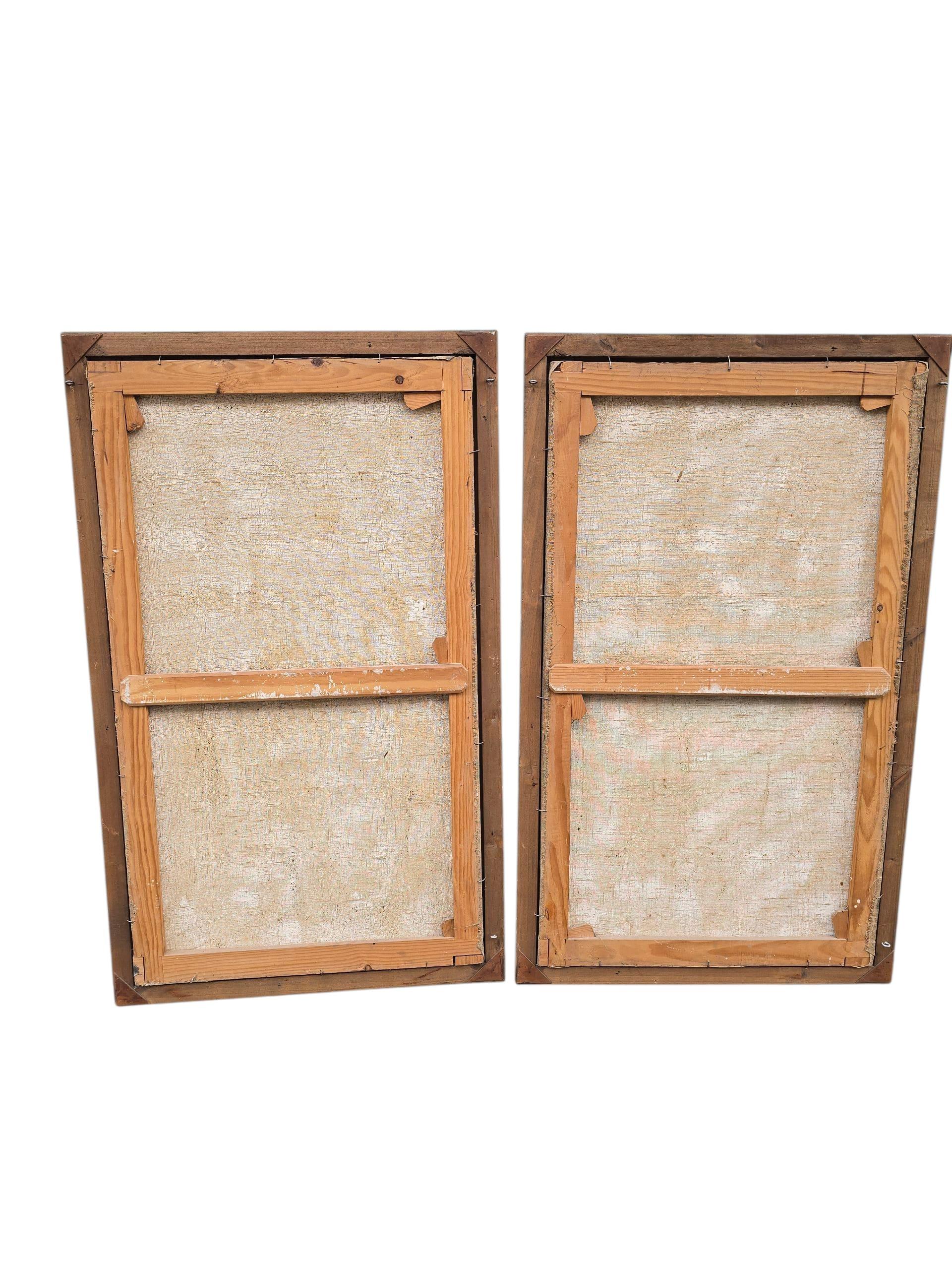 Ein Paar spanische Blumengemälde in Öl auf Leinwand von J. Palomar, datiert 1964 im Angebot 9