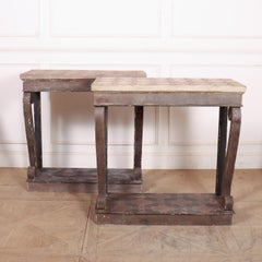 Pair of Spanish Painted Console Tables