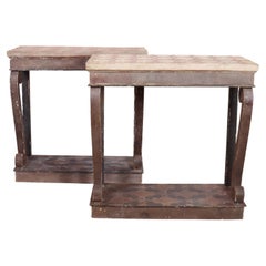 Pair of Spanish Painted Console Tables
