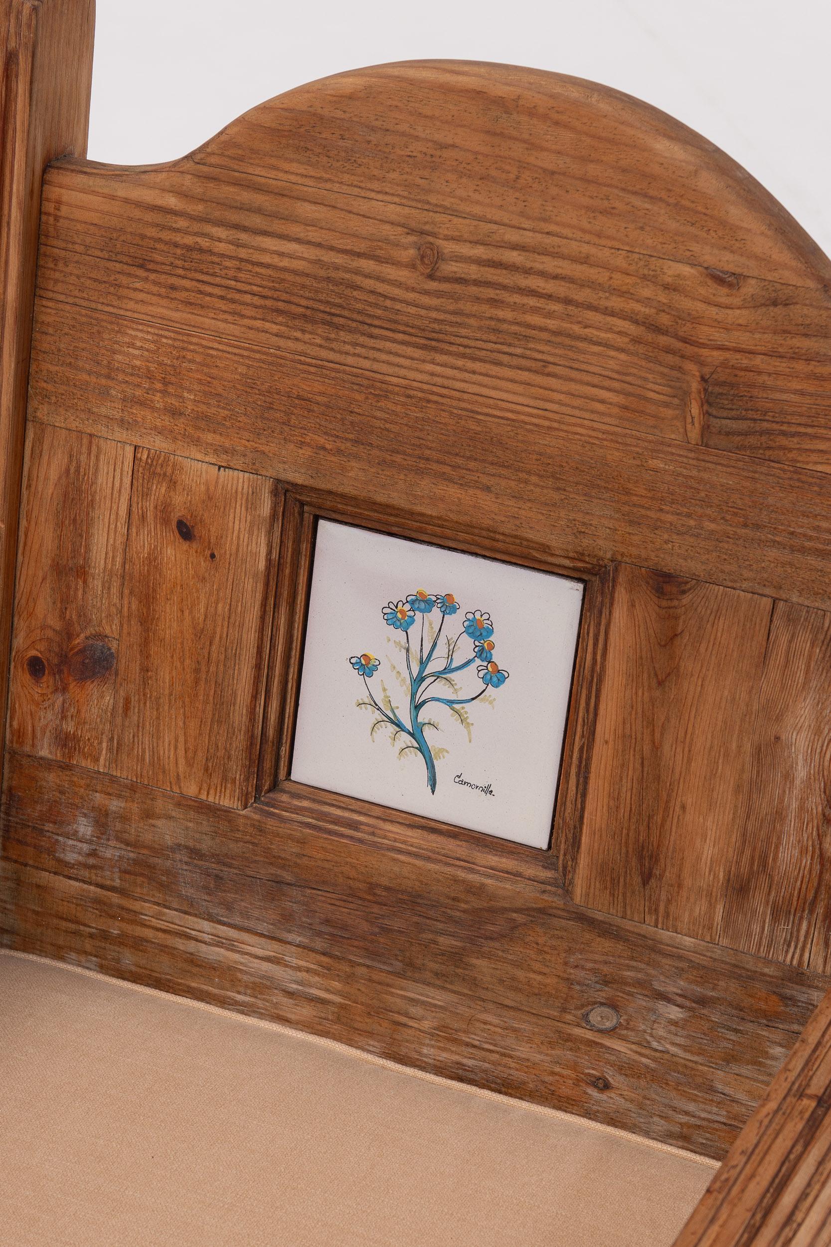 Paar Chalet Chic Stühle aus spanischer Kiefer, 1960er Jahre im Angebot 2