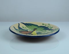Pair of Spanish Puigdemont Ceramic Fish Wall Plates, 1960s