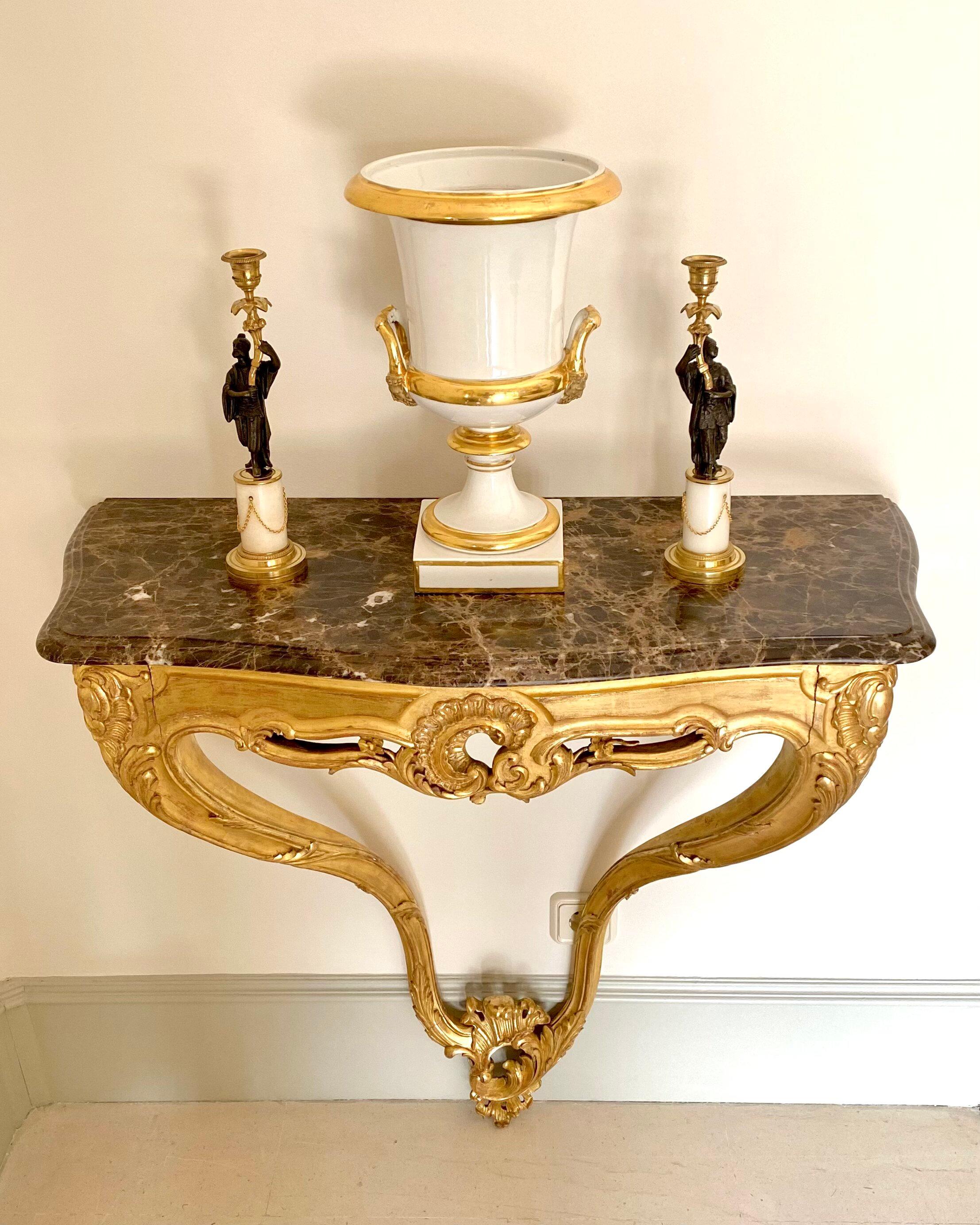 Pair of Spanish Rococo, Louis XV Style Console Tables For Sale 3