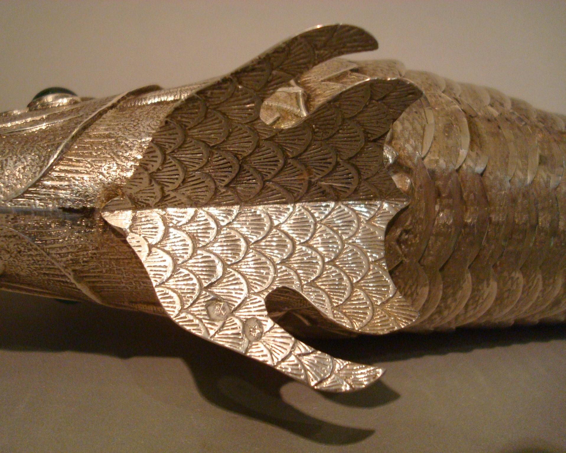 Pair of Spanish Sterling Silver Articulated Fish 7