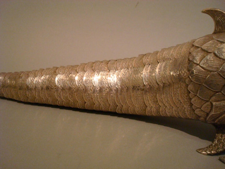 Pair of Spanish Sterling Silver Articulated Fish at 1stDibs