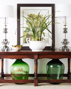 Pair of Spanish Style Wrough Iron Lamps by Marbro