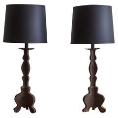 Pair of Spanish Tole Lamps