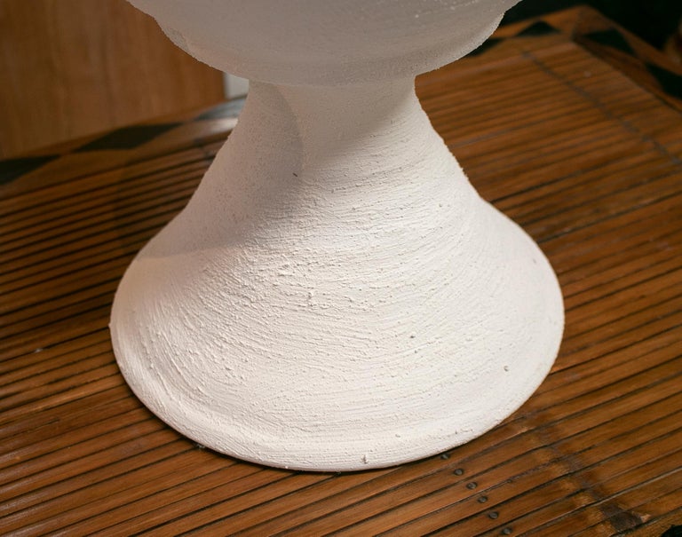 Pair of Spanish White Washed Terracotta Finials For Sale at 1stDibs